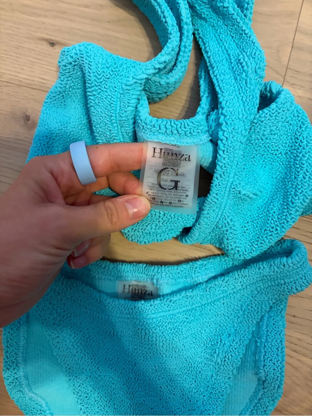Hunza g Juno bikini in aqua